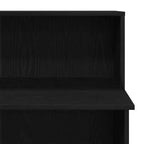 vidaXL Reception Desk Black 39.4x19.7x40.7 Engineered Wood