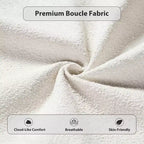 Letto imbottito con struttura a piattaforma, Queen/King Size, profilo basso, con testiera imbottita ad alette, bianco - ModernLuxe