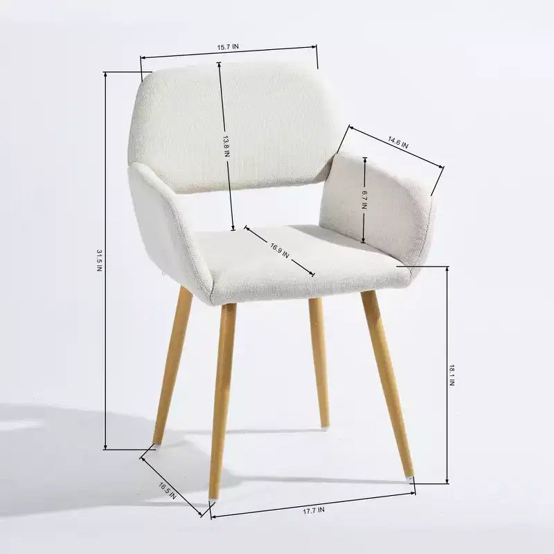 FurnitureR 3-Piece Accent Chair and Coffee Table Set, Round Side Table with 2 Upholstered Chairs for Living Room, Lounge or Apartment