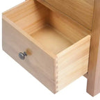 vidaXL Tall Chest of Drawers Oak Solid oak wood, MDF Tall