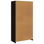 vidaXL Wardrobe Black Engineered wood Compact Wardrobe Rectangular