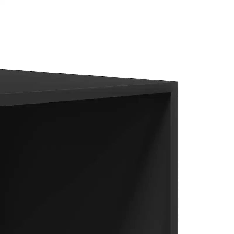 vidaXL Wardrobe Black Engineered wood Compact Wardrobe Rectangular