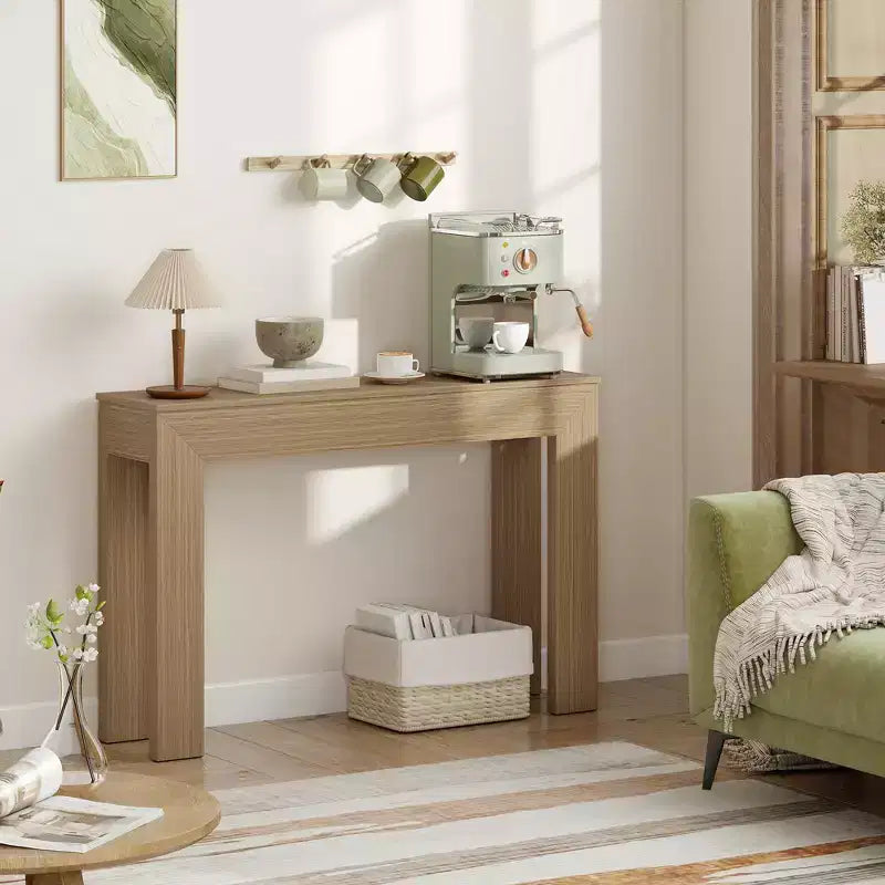 HOMCOM 47 Console Table, Modern Narrow Sofa Table for Living Room, Entryway, Hallway