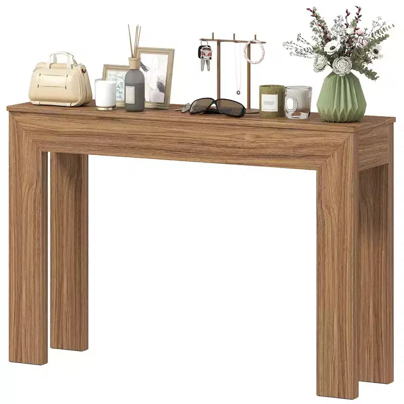 HOMCOM Consolle da 120 cm, Tavolo Stretto Moderno da Divano per Soggiorno, Ingresso, Corridoio