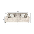 Roundhill Furniture Nason Wide Wale Corduroy Sofa, Loveseat, and Cuddle Chair Set