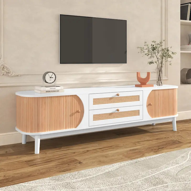 Mobile TV in Rattan Stile Fattoria Moderna