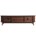 Modern Farmhouse Rattan TV Stand