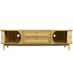 Modern Farmhouse Rattan TV Stand