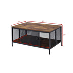 Antique Oak Finish Coffee Table