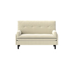 Ivory 55.11 Multi-Functional Corduroy Loveseat, Convertible Lounge Chair, Bed