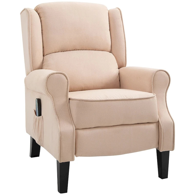 Heated Massage Recliner Chair with Lumbar Heating & Remote Controller