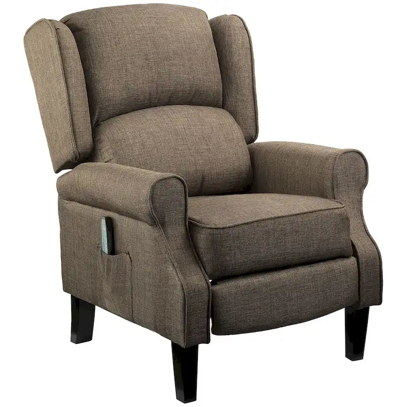 Heated Massage Recliner Chair with Lumbar Heating & Remote Controller