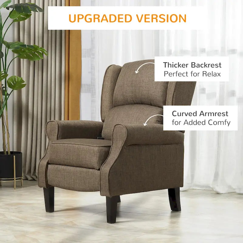 Heated Massage Recliner Chair with Lumbar Heating & Remote Controller