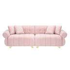 Pink 89 Velvet 3-seater Sofa with Spring-Wrapped Cushions