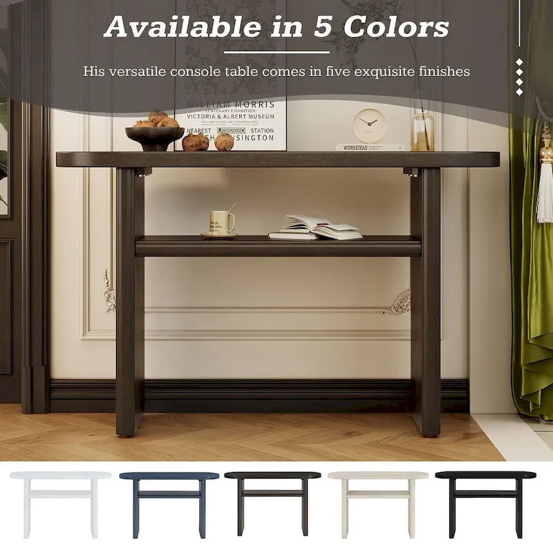 47.80 Modern Wooden Console Table with Shelf