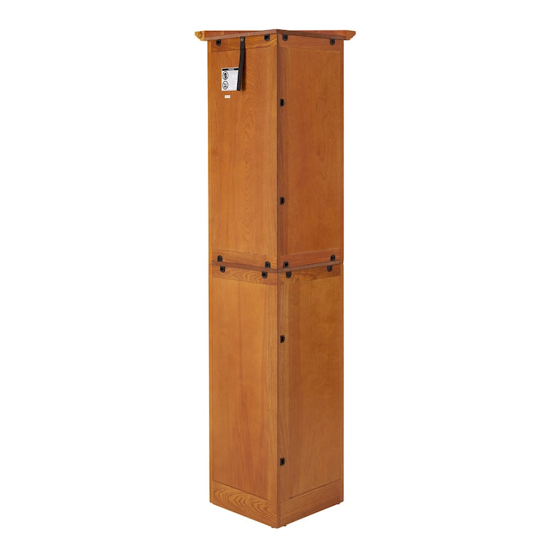 Dispensa angolare da cucina a 4 ripiani da 72" con 8 ante, armadio alto, armadio angolare, ripiani regolabili, libreria