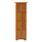 4-Tier 72 Corner Kitchen Pantry Storage Cabinet with 8 Doors Tall Cabinet,Corner Cabinet,Adjustable Shelves,bookshelf Cabinet