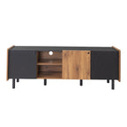 Brown 61" TV Stand with 3 Cabinets for Up to 70" TVs
