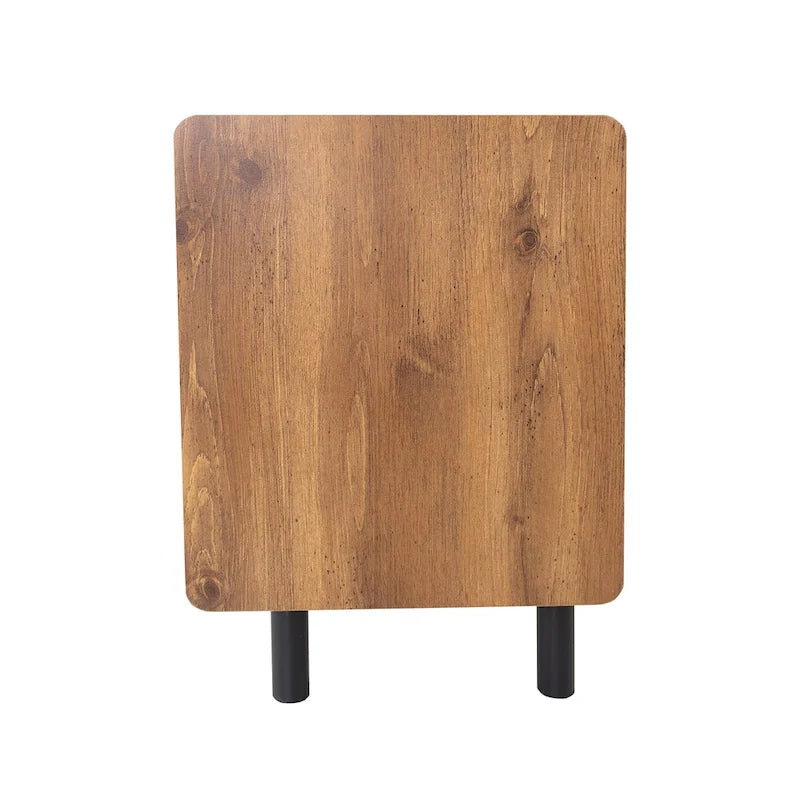 Brown 61" TV Stand with 3 Cabinets for Up to 70" TVs