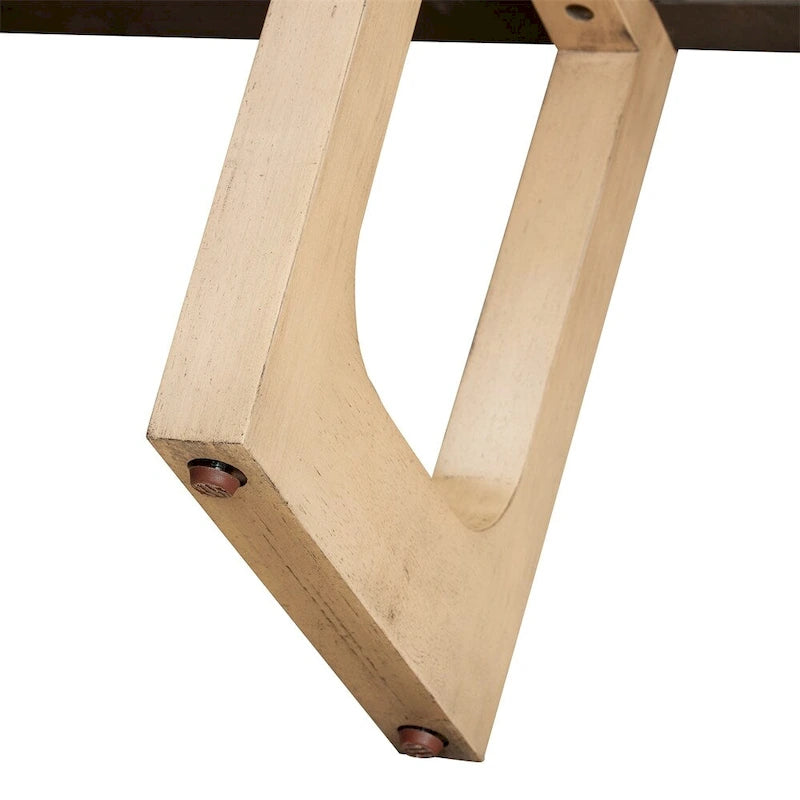 Retro Elegant Console Table with Marble-Effect Top & Versatile Storage