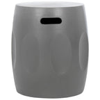 SAFAVIEH Zuri Tavolino d'appoggio in cemento per interni/esterni (grigio scuro) - 16W x 16D x 18H