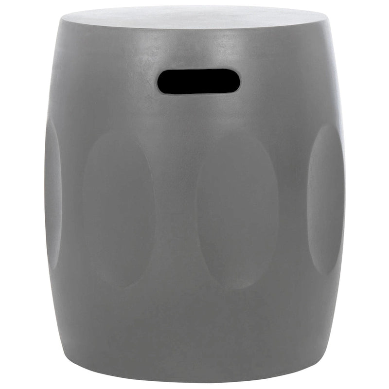 SAFAVIEH Zuri Tavolino d'appoggio in cemento per interni/esterni (grigio scuro) - 16W x 16D x 18H