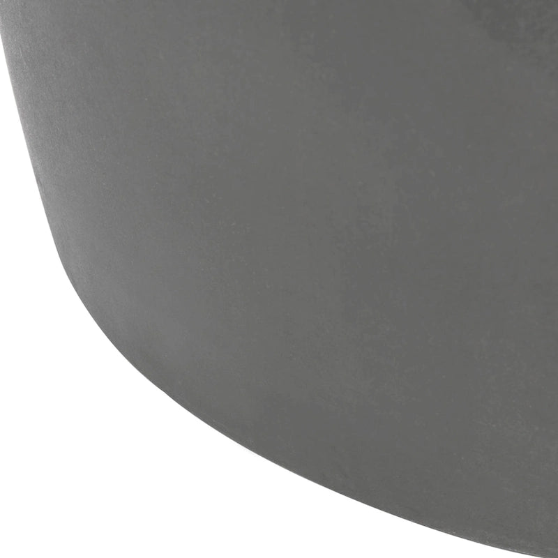 SAFAVIEH Zuri Tavolino d'appoggio in cemento per interni/esterni (grigio scuro) - 16W x 16D x 18H