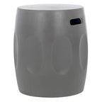 SAFAVIEH Zuri Tavolino d'appoggio in cemento per interni/esterni (grigio scuro) - 16W x 16D x 18H