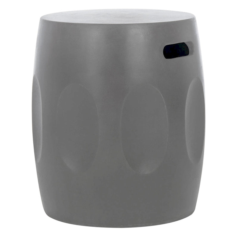 SAFAVIEH Zuri Tavolino d'appoggio in cemento per interni/esterni (grigio scuro) - 16W x 16D x 18H
