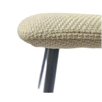 Set di 4 sedie da pranzo moderne da cucina con gambe in metallo nero