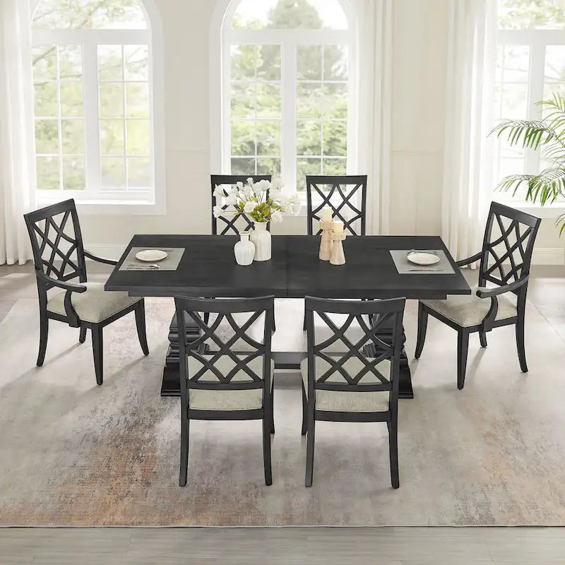 Set moderno di 2 sedie da pranzo con braccioli e seduta imbottita, adatte per soggiorno, sala da pranzo e bancone bar