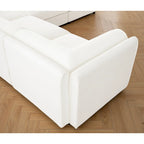75.5 Chenille Upholstered 2-Seater Modular Sectional Sofa with Storage Seat, DIY Combination