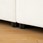 75.5 Chenille Upholstered 2-Seater Modular Sectional Sofa with Storage Seat, DIY Combination