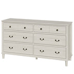 Light Grey 6-Drawer Dresser for Bedroom