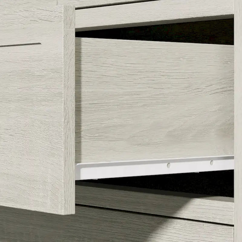 Light Grey 6-Drawer Dresser for Bedroom