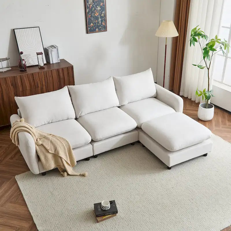 Christopher Knight Home - Evelyn Modern Modular Upholstery Sectional Sofa
