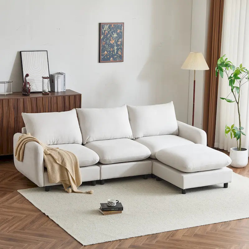 Christopher Knight Home - Evelyn Modern Modular Upholstery Sectional Sofa