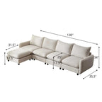 Christopher Knight Home - Evelyn Modern Modular Upholstery Sectional Sofa