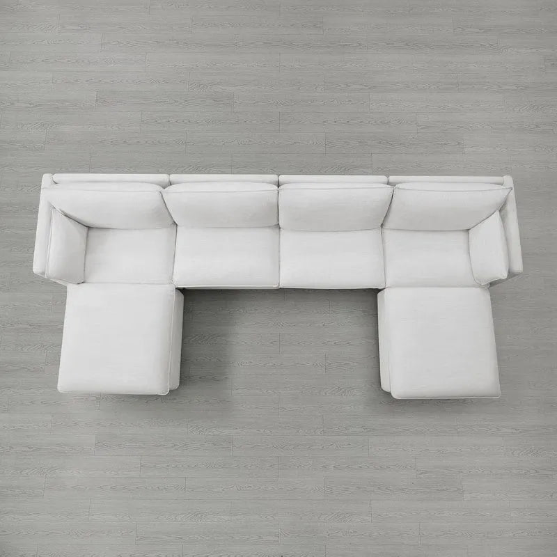 Cypress U-shape Sectional Couches Modular Sofa with Ottoman
