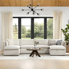 Cypress U-shape Sectional Couches Modular Sofa with Ottoman
