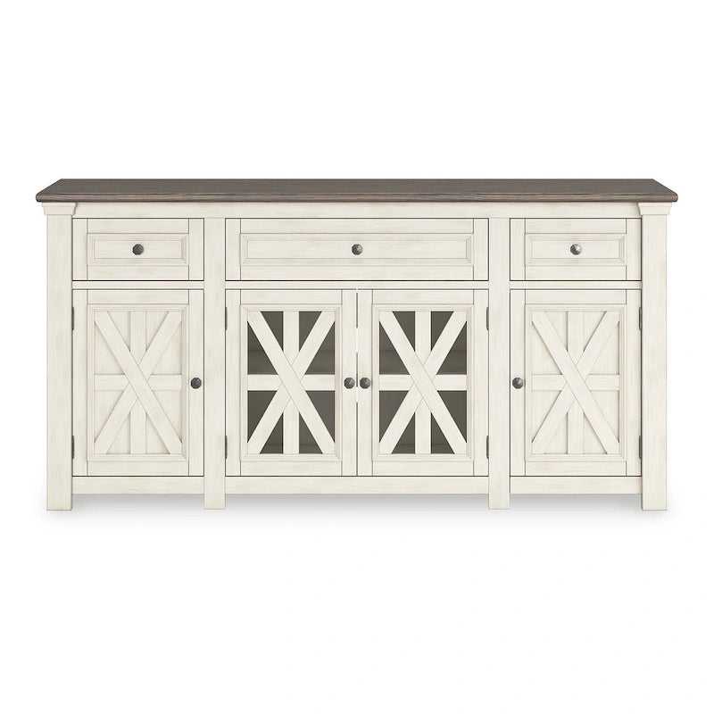 Mobile TV Signature Design by Ashley Bolanburg bianco/grigio 73 per TV fino a 83 - 72,5 L x 20,25 P x 36,13 H