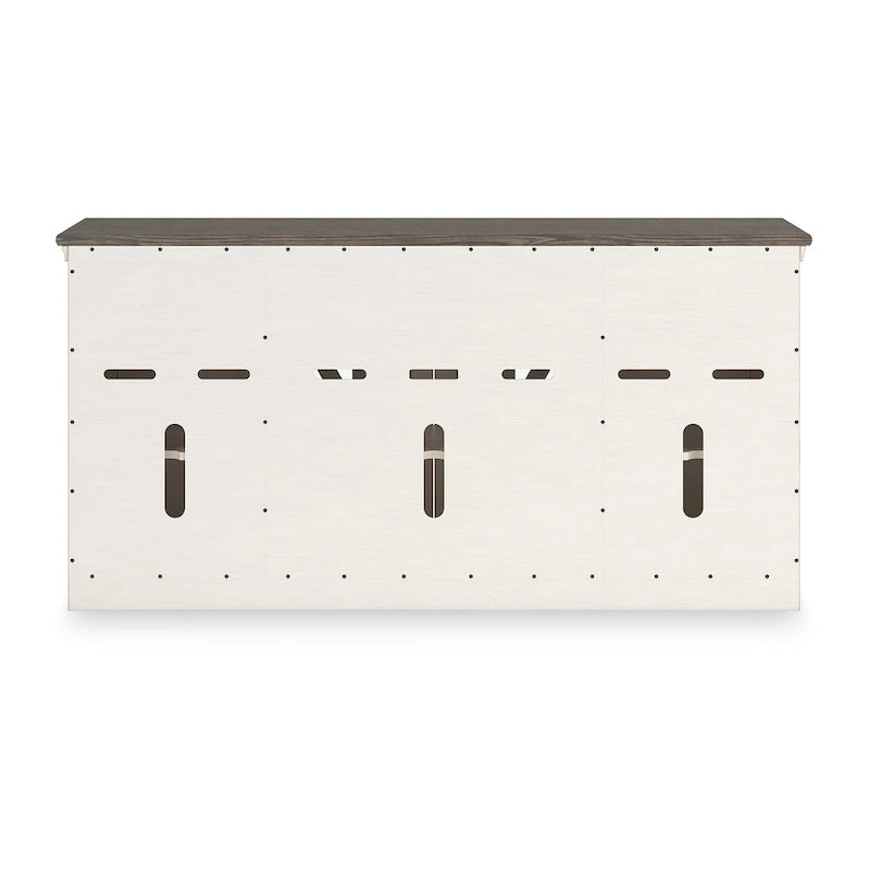 Signature Design by Ashley Bolanburg White/Gray 73 TV Stand for TVs up to 83 - 72.5 W x 20.25 D x 36.13 H