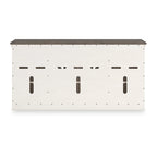 Signature Design by Ashley Bolanburg White/Gray 73 TV Stand for TVs up to 83 - 72.5 W x 20.25 D x 36.13 H