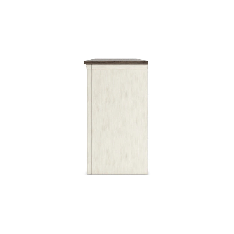 Signature Design by Ashley Bolanburg White/Gray 73 TV Stand for TVs up to 83 - 72.5 W x 20.25 D x 36.13 H