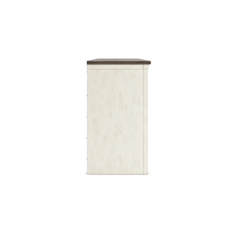 Signature Design by Ashley Bolanburg White/Gray 73 TV Stand for TVs up to 83 - 72.5 W x 20.25 D x 36.13 H
