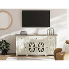 Signature Design by Ashley Bolanburg White/Gray 73 TV Stand for TVs up to 83 - 72.5 W x 20.25 D x 36.13 H