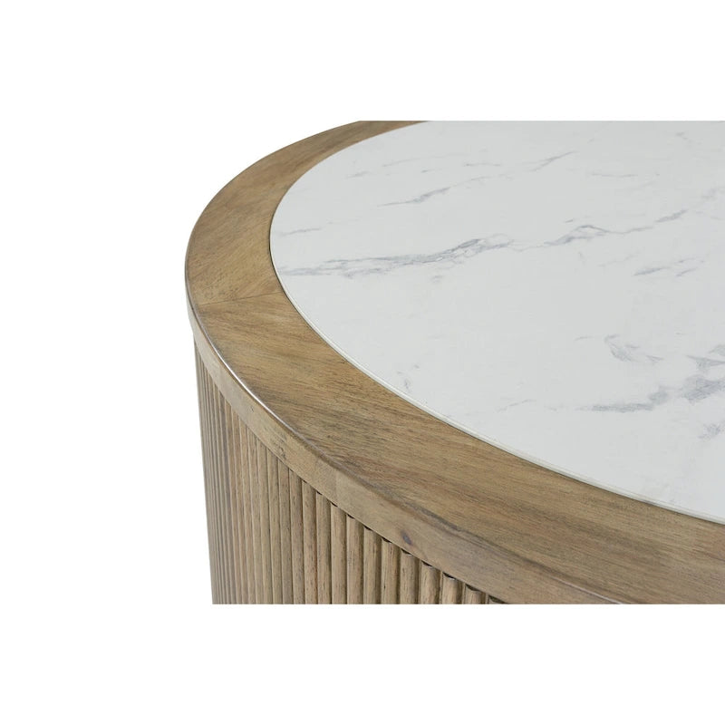 Signature Design by Ashley Camdill Tavolino da caffè marrone chiaro/bianco - 42 L x 42 P x 17.5 H