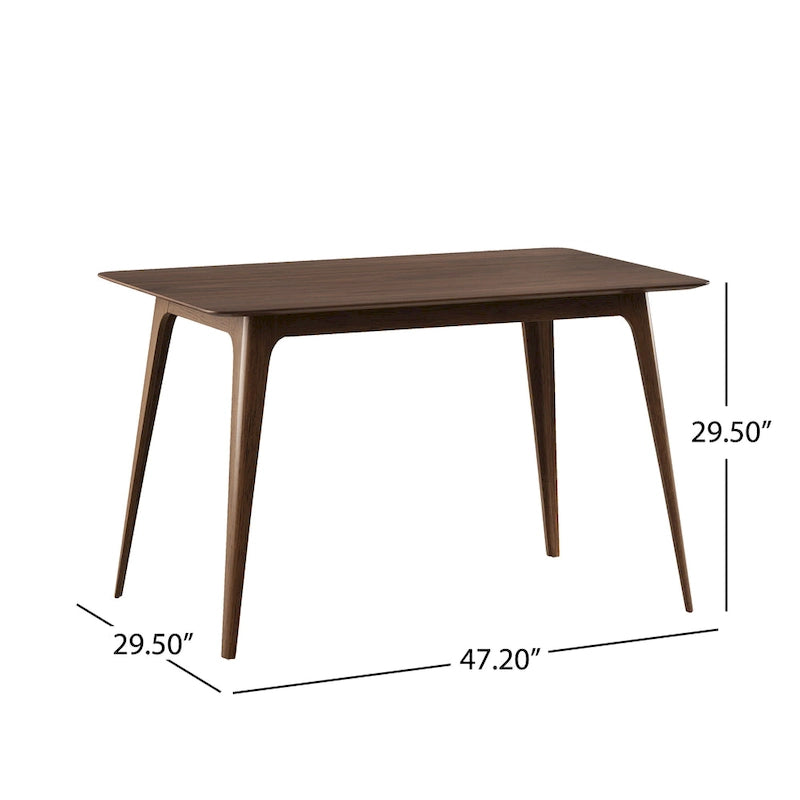 Set di 5 mobili da pranzo con tavolo e sedie, set di mobili da cucina in legno con tavolo rettangolare e 4 sedie imbottite