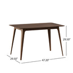 Set di 5 mobili da pranzo con tavolo e sedie, set di mobili da cucina in legno con tavolo rettangolare e 4 sedie imbottite