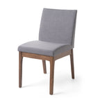 Set di 5 mobili da pranzo con tavolo e sedie, set di mobili da cucina in legno con tavolo rettangolare e 4 sedie imbottite